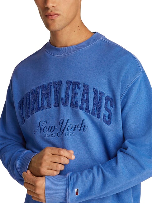 TH JEANS Sweatshirt mit Teddy-Logo blaues Wetter - Sweatshirts Herren