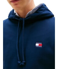 TOMMY HILFIGER TH JEANS Hoodie mit Flaggenaufn&auml;her dunkle Nachtmarine - Sweatshirts Herren - 3