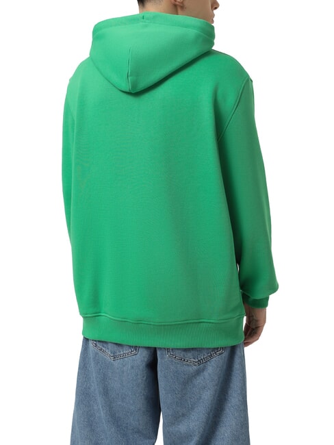 TH JEANS Hoodie mit Flaggenaufn&auml;her K&uuml;stengr&uuml;n - Sweatshirts Herren