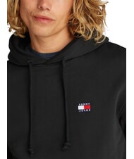 TOMMY HILFIGER TH JEANS Hoodie mit Flaggenaufn&auml;her Schwarz - Sweatshirts Herren - 3