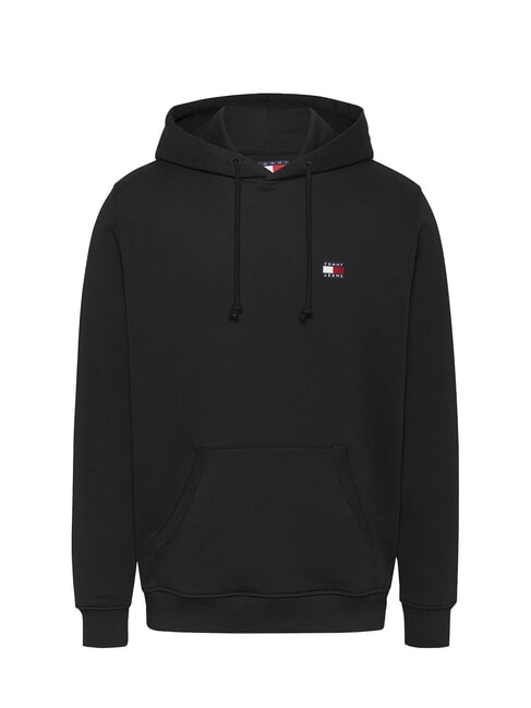 TH JEANS Hoodie mit Flaggenaufn&auml;her Schwarz - Sweatshirts Herren