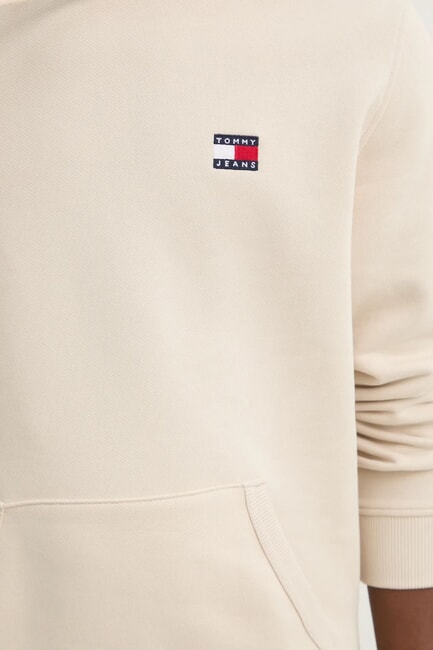 TH JEANS Hoodie mit Flaggenaufn&auml;her Zeitungspapier - Sweatshirts Herren