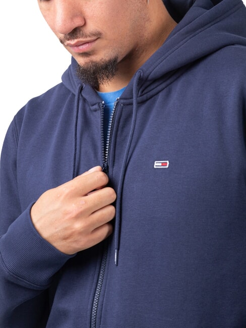 TH JEANS Kapuzenpullover mit durchgehendem Rei&szlig;verschluss D&auml;mmerungsmarine - Sweatshirts Herren
