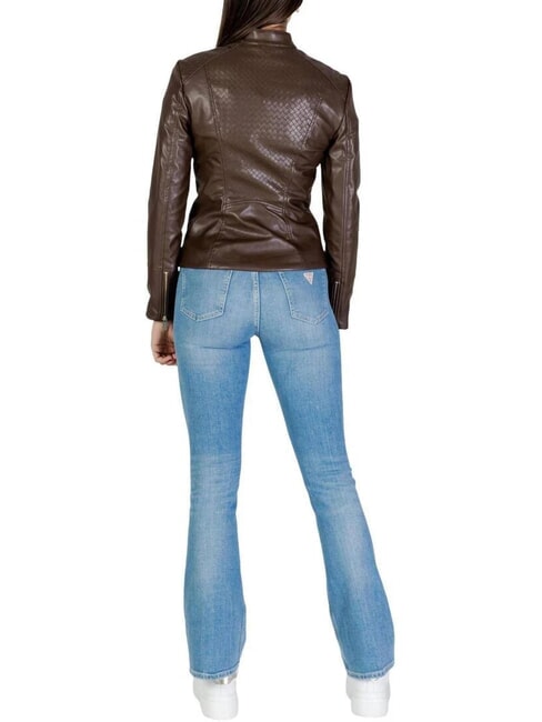 CLAUDINE Bikerjacke dunkler Kaffee - Damenjacken