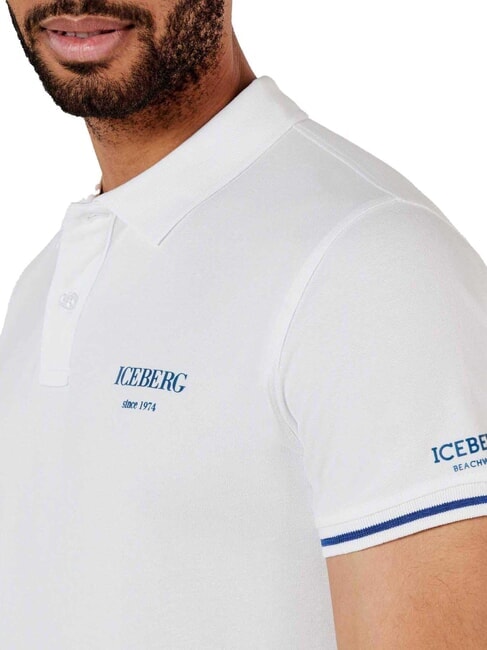 BASIC Poloshirt aus Baumwolle Wei&szlig; - Herren-Polo-Shirts/Herren-Polo-Shirt/Herrenpoloshirt/Herrenpoloshirts