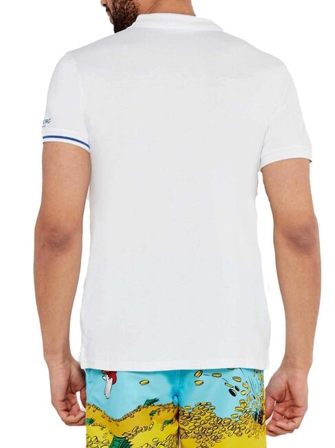 BASIC Poloshirt aus Baumwolle Wei&szlig; - Herren-Polo-Shirts/Herren-Polo-Shirt/Herrenpoloshirt/Herrenpoloshirts