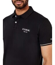 ICEBERG BASIC Poloshirt aus Baumwolle Schwarz - Herren-Polo-Shirts/Herren-Polo-Shirt/Herrenpoloshirt/Herrenpoloshirts - 3