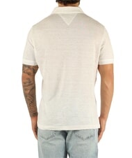 TOMMY HILFIGER TH Kurz&auml;rmeliges Leinen-Polohemd Wei&szlig; - Herren-Polo-Shirts/Herren-Polo-Shirt/Herrenpoloshirt/Herrenpoloshirts - 2