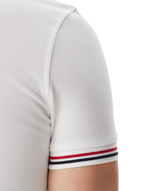 TH TIPPED Schmal geschnittenes, kurz&auml;rmeliges Poloshirt Wei&szlig; - Herren-Polo-Shirts/Herren-Polo-Shirt/Herrenpoloshirt/Herrenpoloshirts