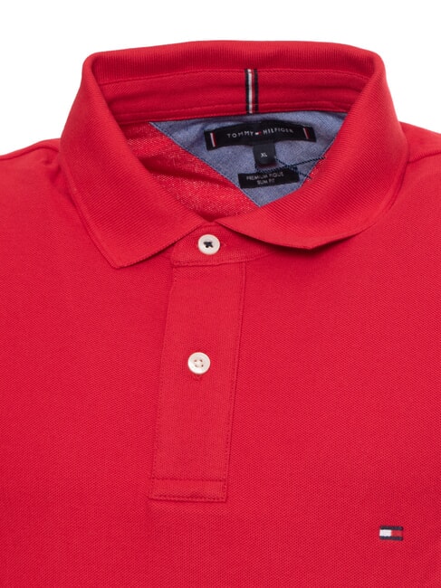 TH Kurz&auml;rmeliges Poloshirt aus Piqu&eacute;-Baumwolle Prim&auml;rrot - Herren-Polo-Shirts/Herren-Polo-Shirt/Herrenpoloshirt/Herrenpoloshirts