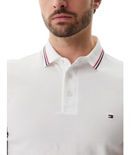 TOMMY HILFIGER TH TIPPED Schmal geschnittenes, kurz&auml;rmeliges Poloshirt Wei&szlig; - Herren-Polo-Shirts/Herren-Polo-Shirt/Herrenpoloshirt/Herrenpoloshirts - 3