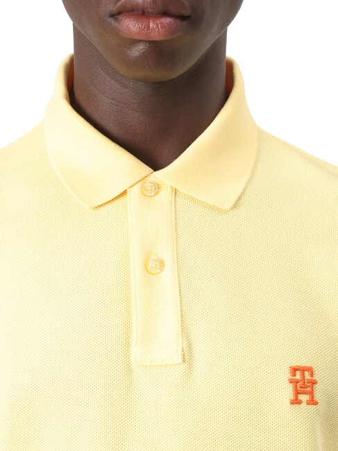 TH Kurz&auml;rmeliges Poloshirt mit Monogrammstickerei Zitronengras - Herren-Polo-Shirts/Herren-Polo-Shirt/Herrenpoloshirt/Herrenpoloshirts