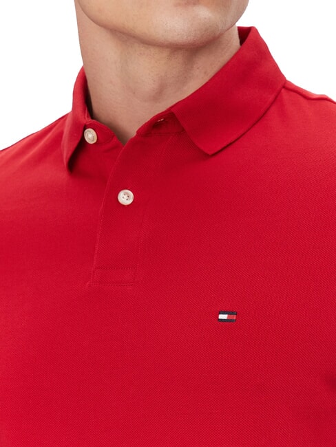 TH Kurzarm-Poloshirt in regul&auml;rer Passform Mittelrot - Herren-Polo-Shirts/Herren-Polo-Shirt/Herrenpoloshirt/Herrenpoloshirts