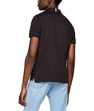 TOMMY HILFIGER TH Kurz&auml;rmeliges Poloshirt mit Kragenband Schwarz - Herren-Polo-Shirts/Herren-Polo-Shirt/Herrenpoloshirt/Herrenpoloshirts - 2