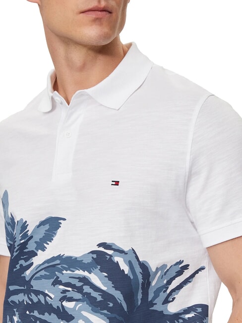 TH Kurz&auml;rmeliges Poloshirt mit Aufdruck Wei&szlig; - Herren-Polo-Shirts/Herren-Polo-Shirt/Herrenpoloshirt/Herrenpoloshirts