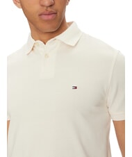 TOMMY HILFIGER TH Kurzarm-Poloshirt in regul&auml;rer Passform Elfenbeinbl&uuml;tenblatt - Herren-Polo-Shirts/Herren-Polo-Shirt/Herrenpoloshirt/Herrenpoloshirts - 3