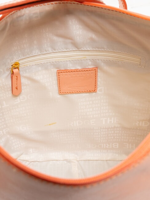 HOBO Schultertasche, Leder Accessoires in Korallen-/Goldoptik - Damentaschen