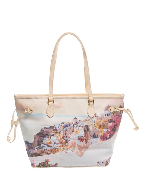 YESBAG Bedruckte Einkaufstasche Sonnenuntergang in Griechenland - Damentaschen
