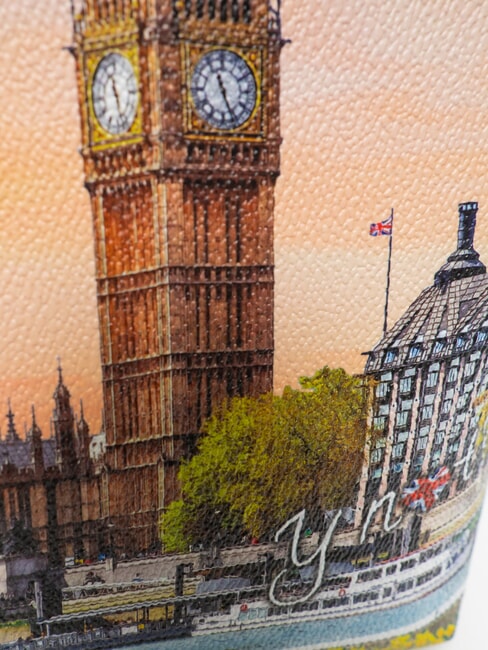 YESBAG Gro&szlig;er, ausgestellter Kosmetikkoffer gelbe Blume - Beauty-Case