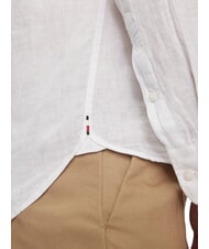 TOMMY HILFIGER TH Lang&auml;rmeliges Leinenhemd in regul&auml;rer Passform optisches Wei&szlig; - Herrenhemden - 5