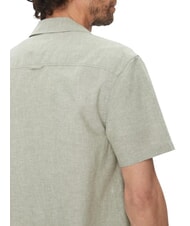 TOMMY HILFIGER TH JEANS Kurz&auml;rmeliges Hemd aus Leinen und Baumwolle Aruba Green - Herrenhemden - 4