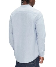 TOMMY HILFIGER TH JEANS Hemd aus Leinenmischgewebe mit Stehkragen Colorado-Blau - Herrenhemden - 2