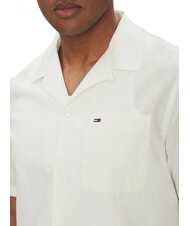 TOMMY HILFIGER TH JEANS Kurz&auml;rmeliges Hemd aus Leinen und Baumwolle ecru - Herrenhemden - 3