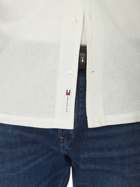 TH JEANS Kurz&auml;rmeliges Hemd aus Leinen und Baumwolle ecru - Herrenhemden