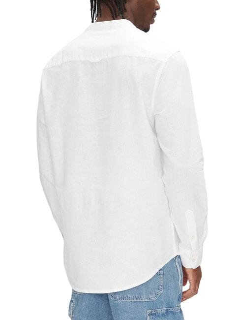 TH JEANS Hemd aus Leinenmischgewebe mit Stehkragen ecru - Herrenhemden