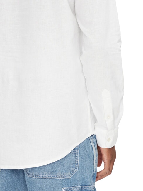 TH JEANS Hemd aus Leinenmischgewebe mit Stehkragen ecru - Herrenhemden