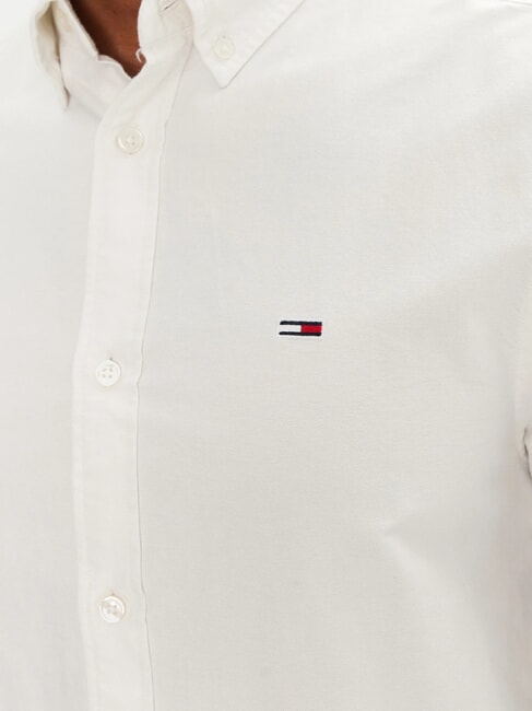 TH JEANS Lang&auml;rmeliges Baumwollhemd ecru - Herrenhemden