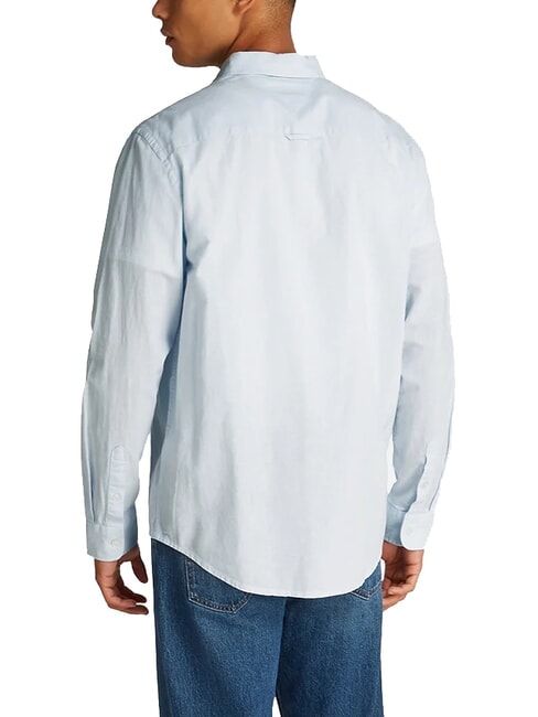 TH JEANS Lang&auml;rmeliges Hemd aus Leinenmischgewebe s&uuml;&szlig;es Blau - Herrenhemden