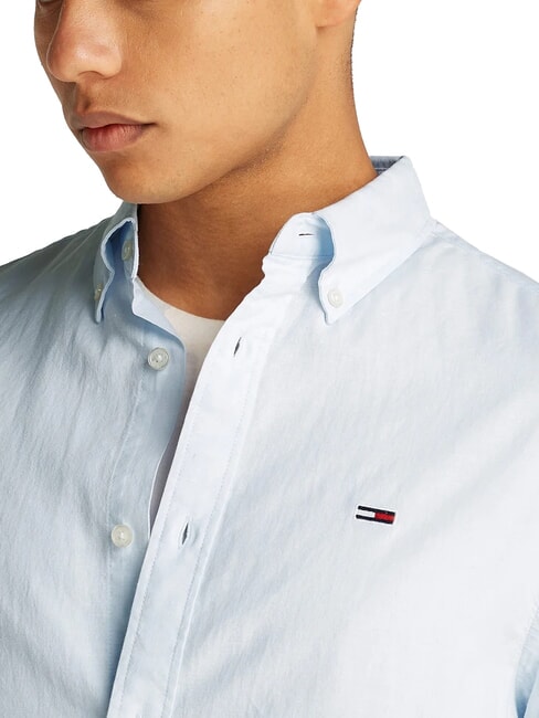 TH JEANS Lang&auml;rmeliges Hemd aus Leinenmischgewebe s&uuml;&szlig;es Blau - Herrenhemden