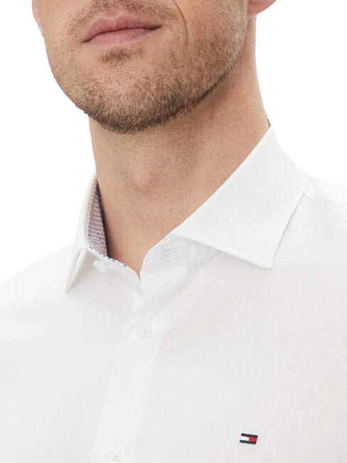 TH Lang&auml;rmeliges Stretch-Baumwollhemd optisches Wei&szlig; - Herrenhemden