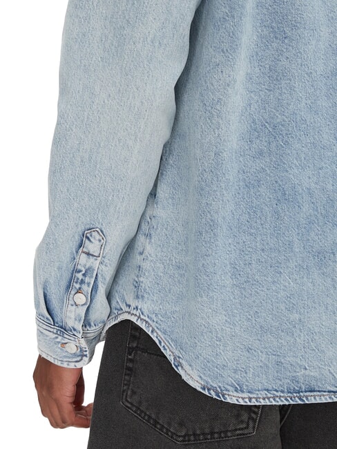 TH JEANS Lang&auml;rmeliges Jeanshemd heller Denim - Herrenhemden