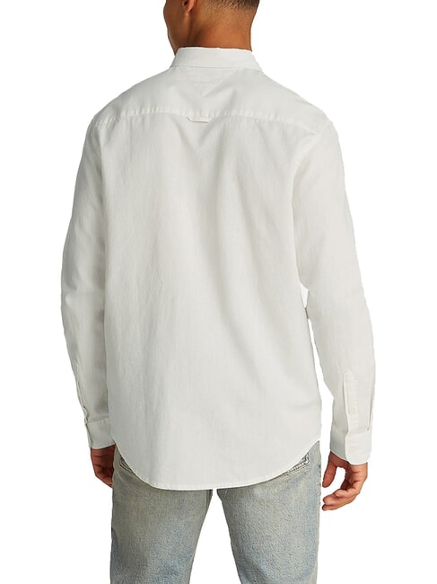 TH JEANS Lang&auml;rmeliges Hemd aus Leinenmischgewebe ecru - Herrenhemden