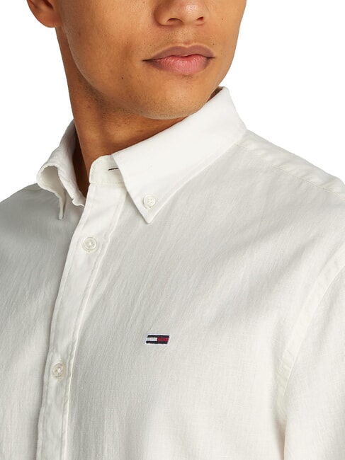 TH JEANS Lang&auml;rmeliges Hemd aus Leinenmischgewebe ecru - Herrenhemden