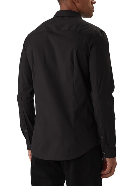 TH JEANS Schmal geschnittenes Langarmhemd Tommy Black - Herrenhemden