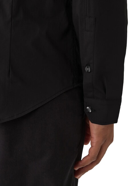 TH JEANS Schmal geschnittenes Langarmhemd Tommy Black - Herrenhemden