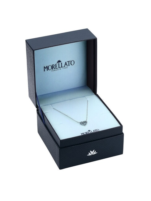 TESORI Halskette mit Herz und Zirkonen GRAU - Halsketten