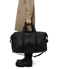 RAINS HILO WEEKEND Wasserdichte Tasche schwarze Maserung - Reisetaschen - 4