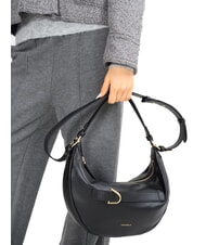 COCCINELLE PAKI Schultertasche mit Schultergurt Schwarz - Damentaschen - 4