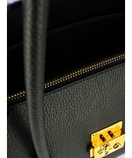 COCCINELLE C-ME LOCK Schultertasche, Leder Schwarz - Damentaschen - 4