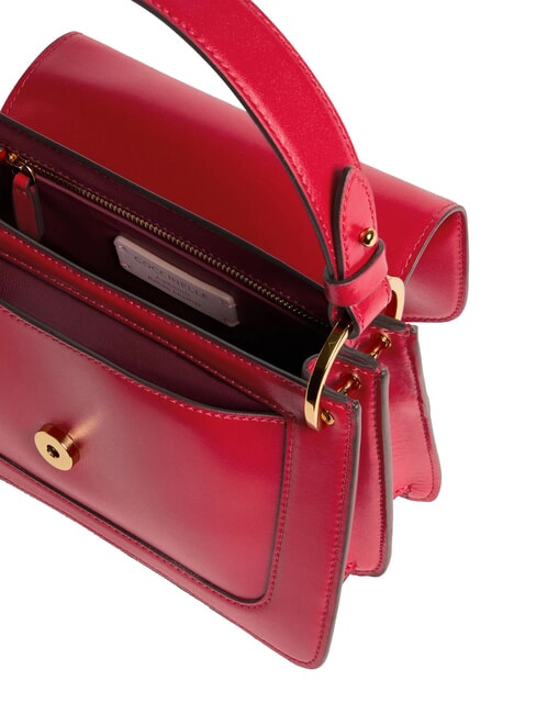 C-ME CALF COCKER Kleine Ledertasche mit Schultergurt Scharlach - Damentaschen