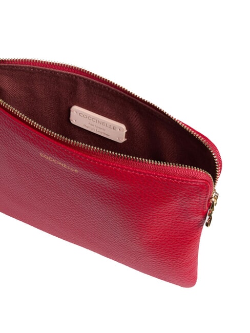 C-ME SOFTY Lederclutch Scharlach - Damentaschen