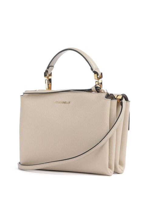 ARLETTIS Minitasche aus strukturiertem Leder Sandmuschel - Damentaschen