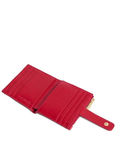 METALLIC SOFT Mini-Geldb&ouml;rse aus Leder Scharlach - Brieftaschen Damen