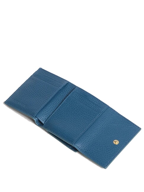METALLIC SOFT Portemonnaie aus genarbtem Leder tiefblau - Brieftaschen Damen