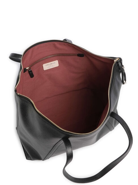 NORY Einkaufstasche aus Leder Schwarz - Damentaschen