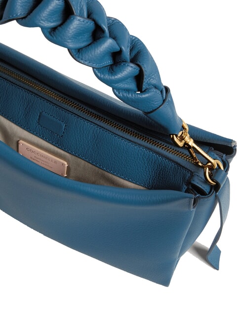 BOHEME Handtasche, mit Schultergurt, aus Leder tiefes bl/sandshe - Damentaschen